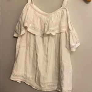 white lace summer shirt